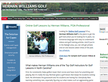 Tablet Screenshot of hermanwilliamsgolf.com